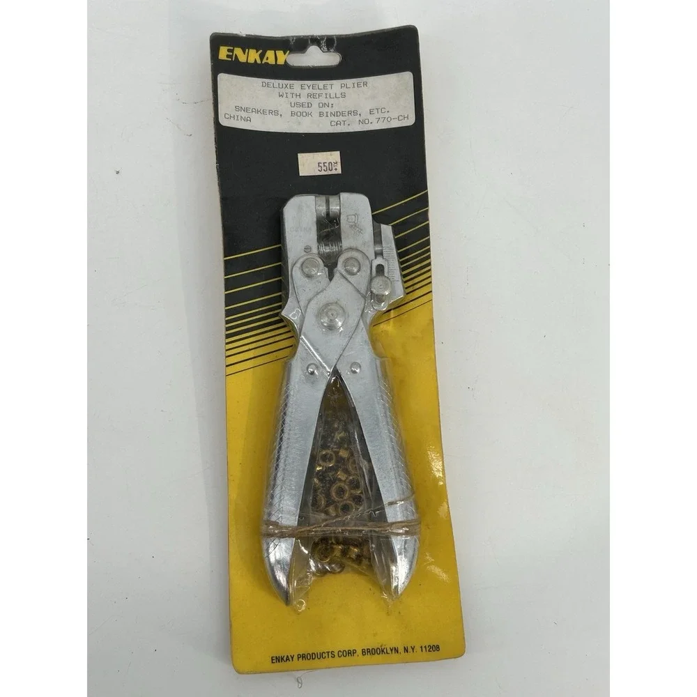 Enkay Deluxe Eyelet Punch Plier W/ Brass Refills